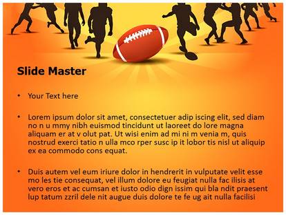 American Rugby Sports Free Ppt Template Slide1