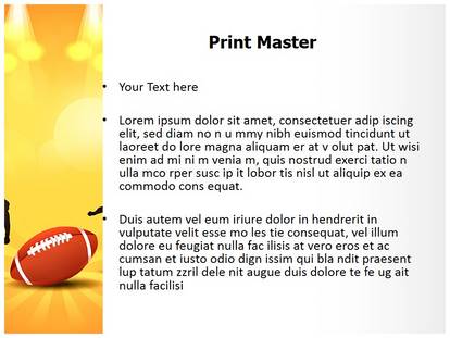 American Rugby Sports Free Ppt Template Slide1