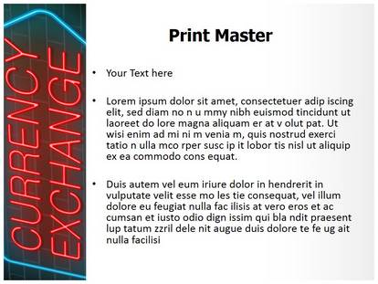 Traveling Currency Exchange Free Ppt Template Slide1