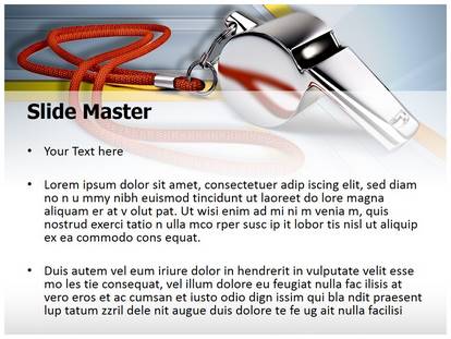 Metal Whistle Free Ppt Template Slide1