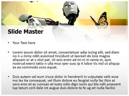 Robotic Science And Butterflies Free Ppt Template Slide1