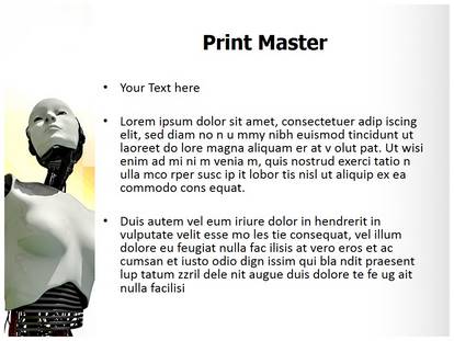 Robotic Science And Butterflies Free Ppt Template Slide1