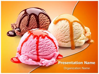 Ice Cream Scoops Free Ppt Template
