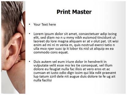 Effective Listening Free Ppt Template Slide1