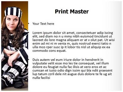 Prisoner In Uniform Free Ppt Template Slide1