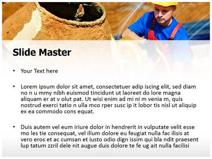 Concrete Cement Mixer Free Ppt Template Slide1