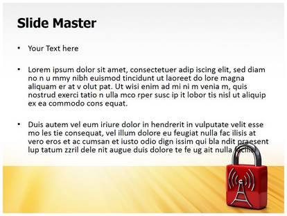 Wifi Security Free Ppt Template Slide1