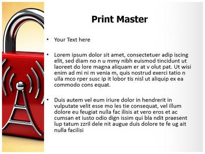 Wifi Security Free Ppt Template Slide1