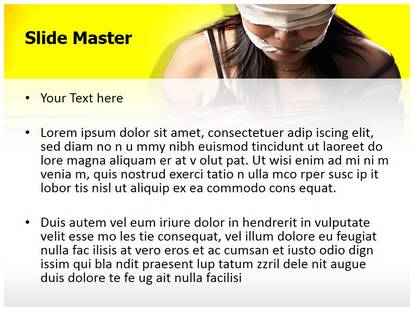 Human Trafficking Free Ppt Template Slide1