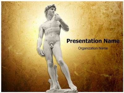 Michelangelos David Editable PowerPoint Template