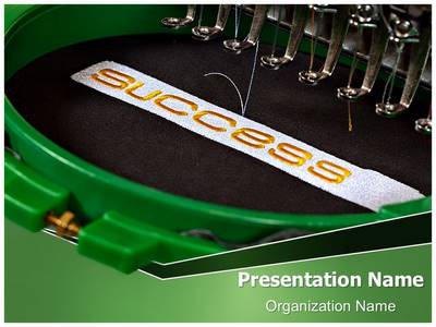 Embroidery Machine Editable PowerPoint Template
