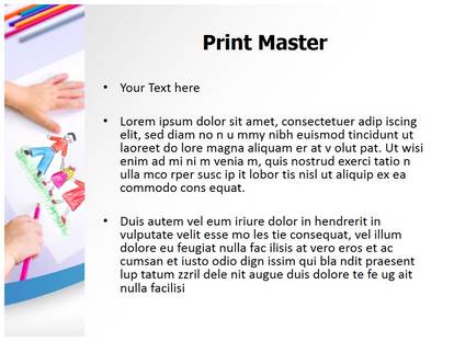 Children Drawings Free Ppt Template Slide1