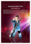 Child Rock artist Editable Template