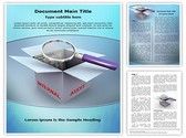 3d magnifier Editable PowerPoint Template