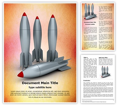 3D Rockets Editable Word Template