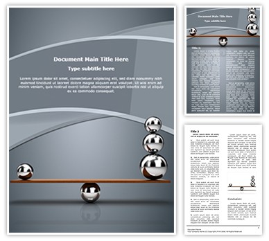 Balancing balls Editable Word Template