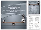 Balancing balls Editable PowerPoint Template