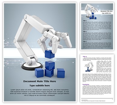 Artificial intelligence Editable Word Template