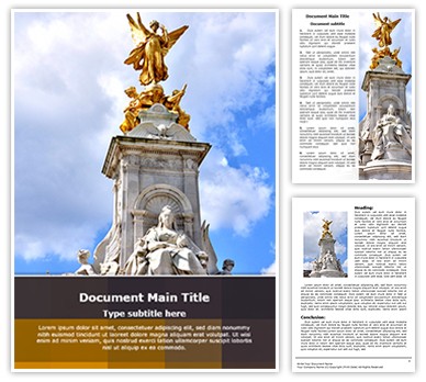 Victoria Monument Editable Word Template