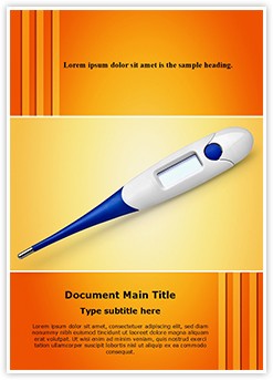 Thermometer Editable Word Template