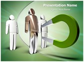 Magnet attracting Editable PowerPoint Template