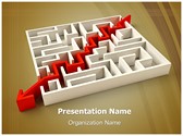 Solved Maze Puzzle Editable PowerPoint Template