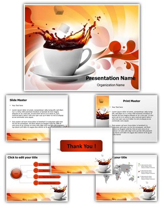 Sugar And Coffee Editable PowerPoint Template