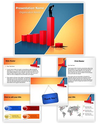 Economic Financial Crisis Editable PowerPoint Template