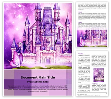 Fairytale castle Editable Word Template