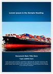 Cargo Ship Editable Template