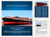 Cargo Ship Editable PowerPoint Template