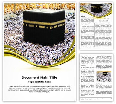 Makkah Editable Word Template