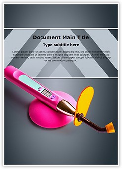 Dental Curing Light Tool Editable Word Template