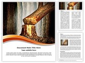 Tree Cutting Deforestation Editable PowerPoint Template