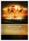 Nuclear bomb explosion Editable Template