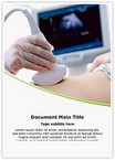 Pregnant Women ultrasound Editable Template