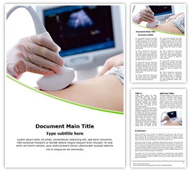 Pregnant Women ultrasound Editable Word Template