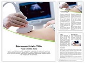 Pregnant Women ultrasound Editable PowerPoint Template