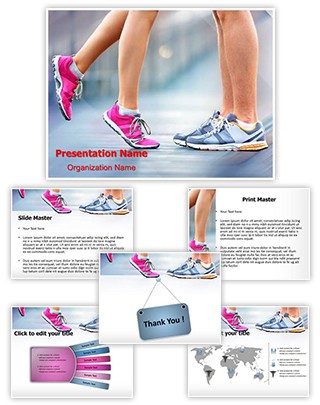 Jogging Workout Training Editable PowerPoint Template