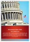 US Capitol Building Editable Template