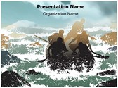 Extreme Sports Rafting Editable PowerPoint Template