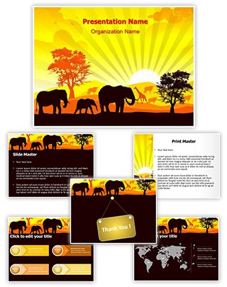 African Wildlife Editable PowerPoint Template