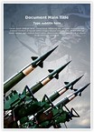 Antiaircraft rockets Editable PowerPoint Template