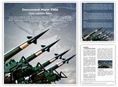 Antiaircraft rockets Editable PowerPoint Template