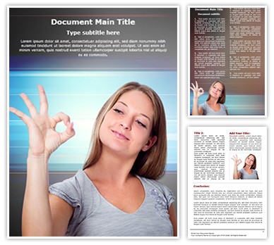 Approval Gesture Editable Word Template