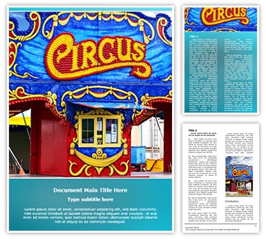 Circus Editable Word Template