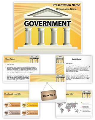 Architecture Government Building Editable PowerPoint Template