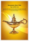 Aladdin Lamp Editable Template