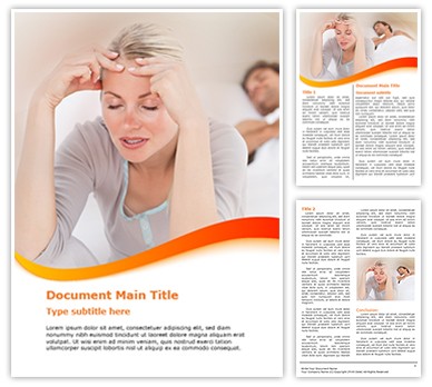 Sleeping Disorder Editable Word Template