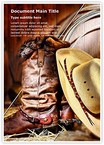 American Cowboy Editable Template